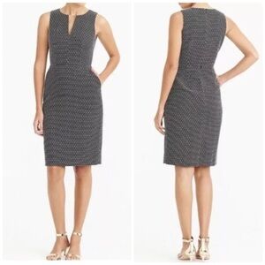 J. Crew split neck sheath dress women’s 00